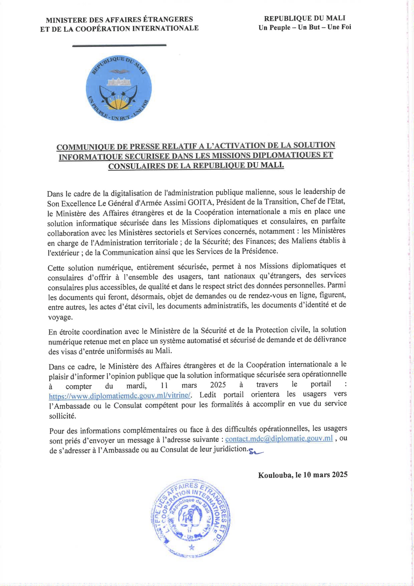 Consulat Général du Mali en France